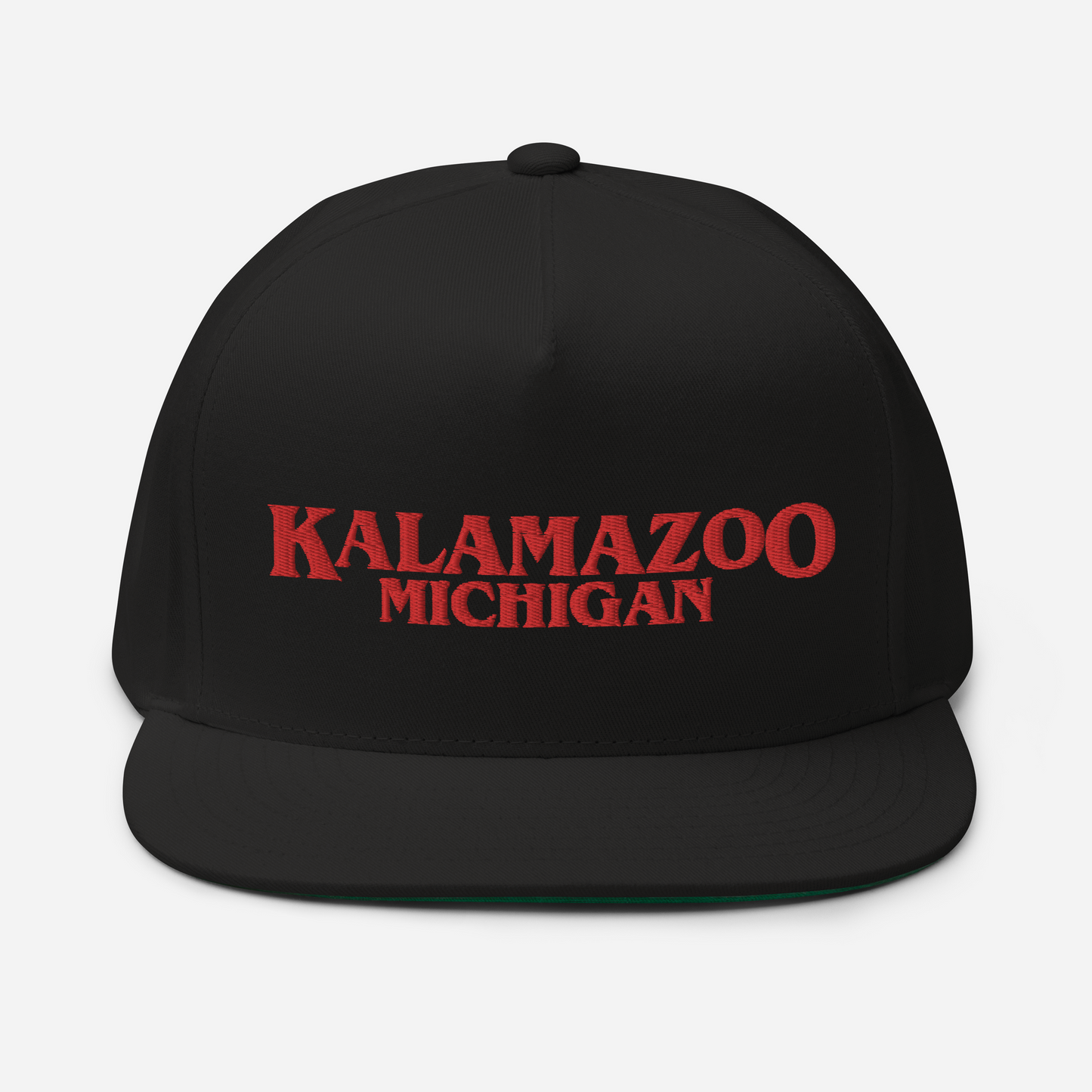 'Kalamazoo Michigan' Flat Bill Snapback (1980s Drama Parody)