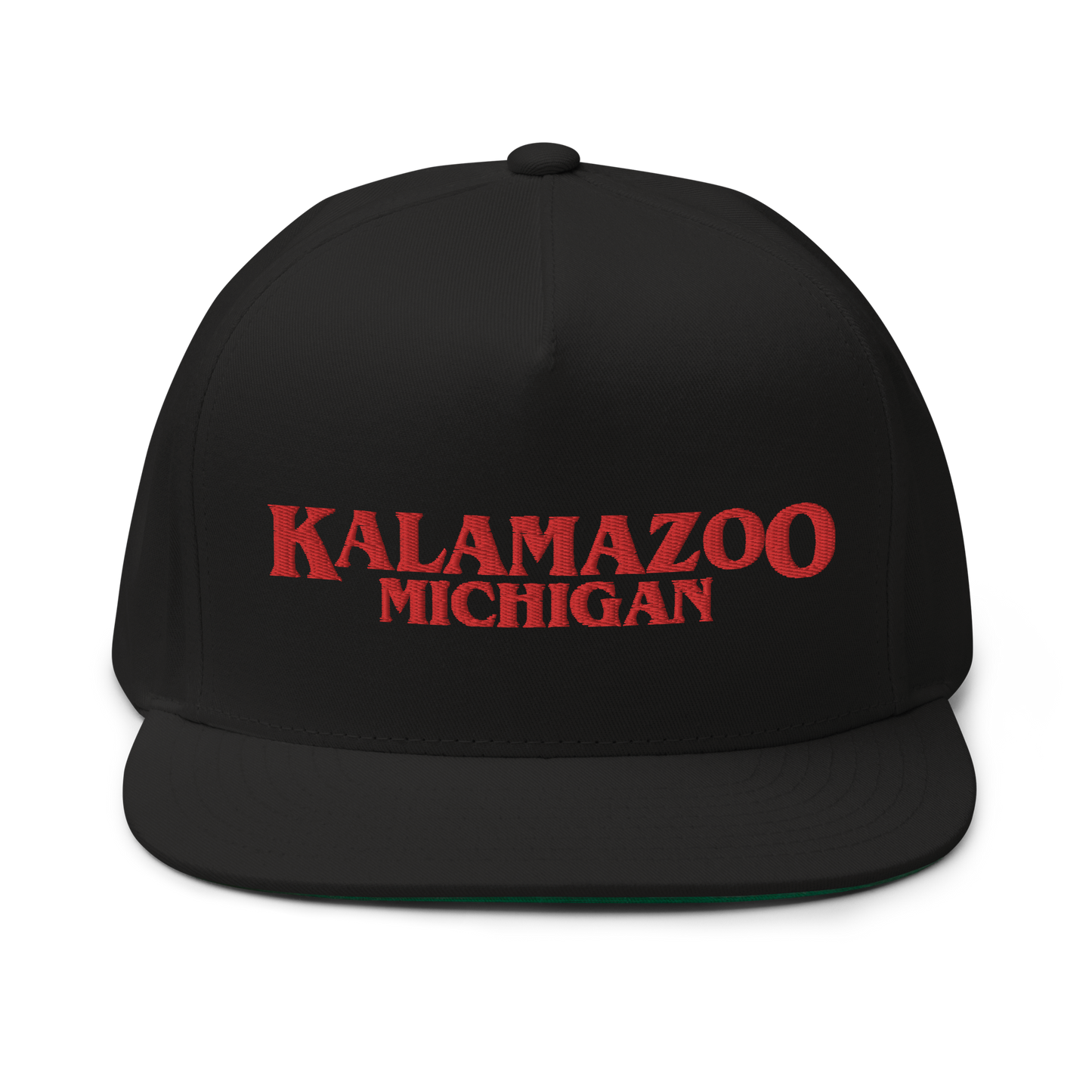 'Kalamazoo Michigan' Flat Bill Snapback (1980s Drama Parody)