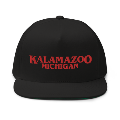 'Kalamazoo Michigan' Flat Bill Snapback (1980s Drama Parody)