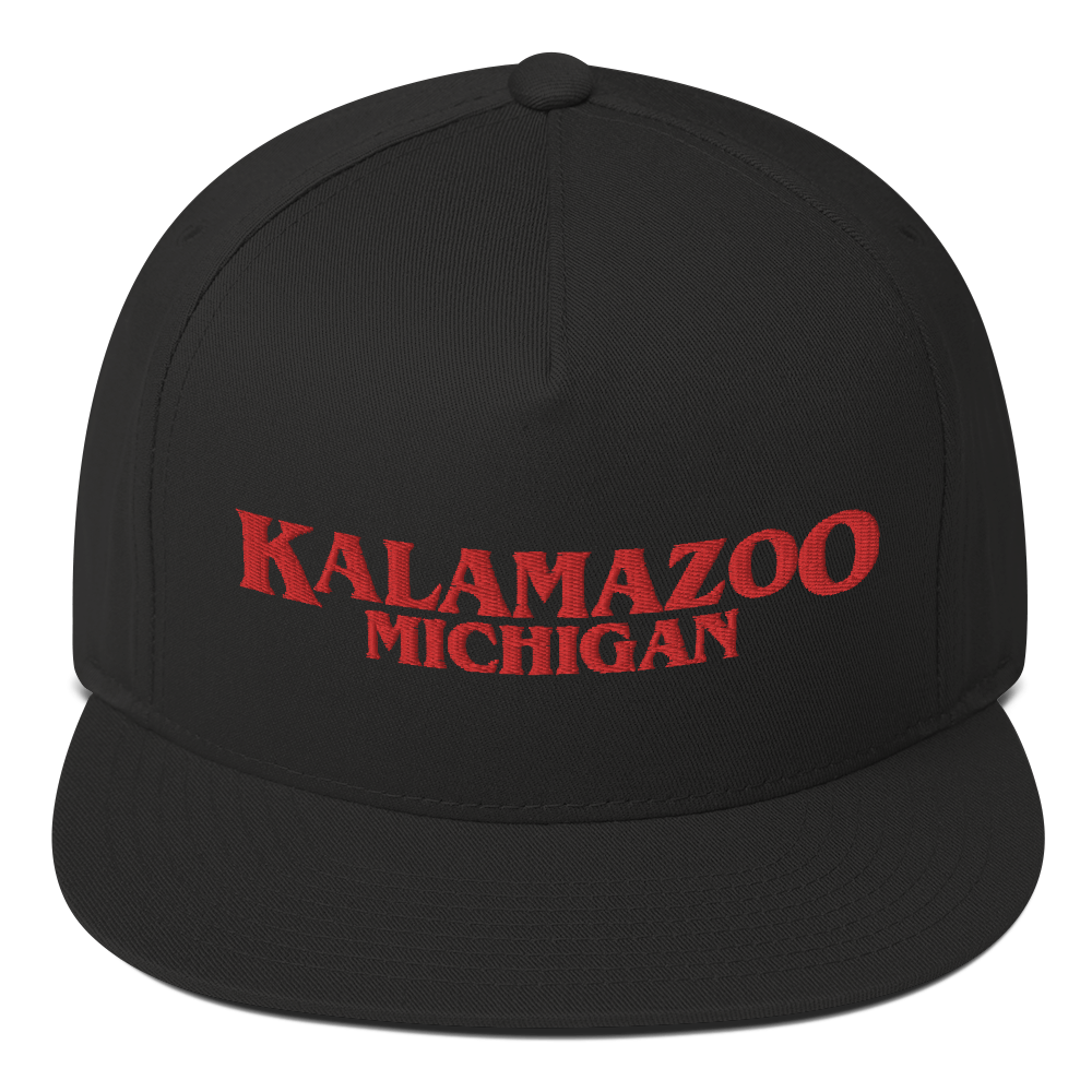 'Kalamazoo Michigan' Flat Bill Snapback (1980s Drama Parody)