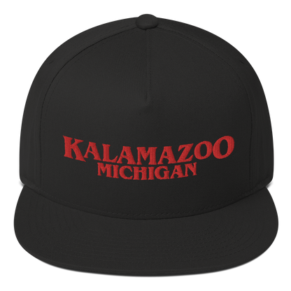 'Kalamazoo Michigan' Flat Bill Snapback (1980s Drama Parody)