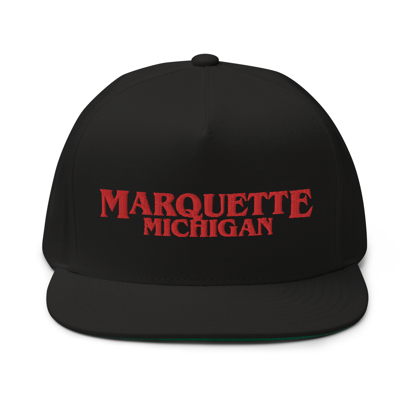 'Marquette Michigan' Flat Bill Snapback (1980s Drama Parody)