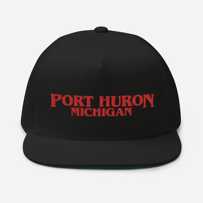 'Port Huron Michigan' Flat Bill Snapback (1980s Drama Parody)