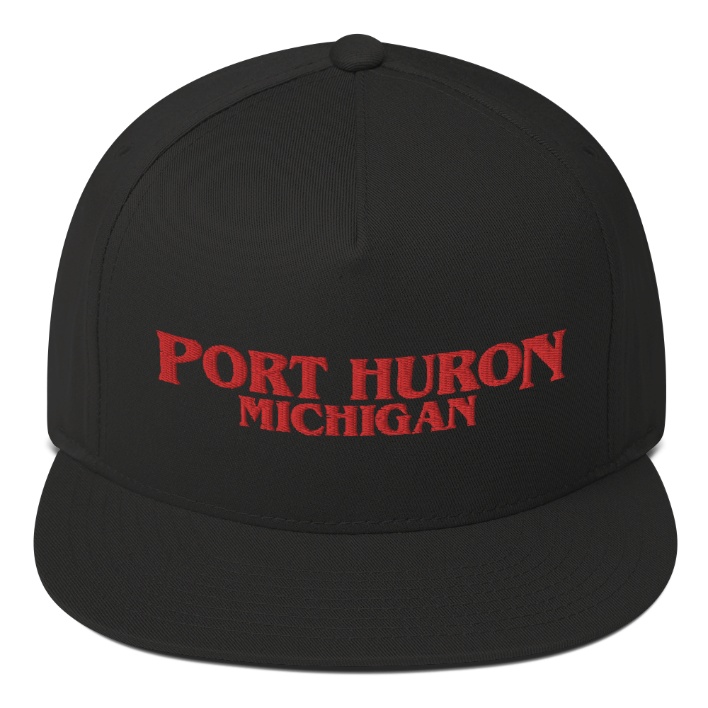 'Port Huron Michigan' Flat Bill Snapback (1980s Drama Parody)