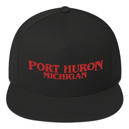 'Port Huron Michigan' Flat Bill Snapback (1980s Drama Parody)