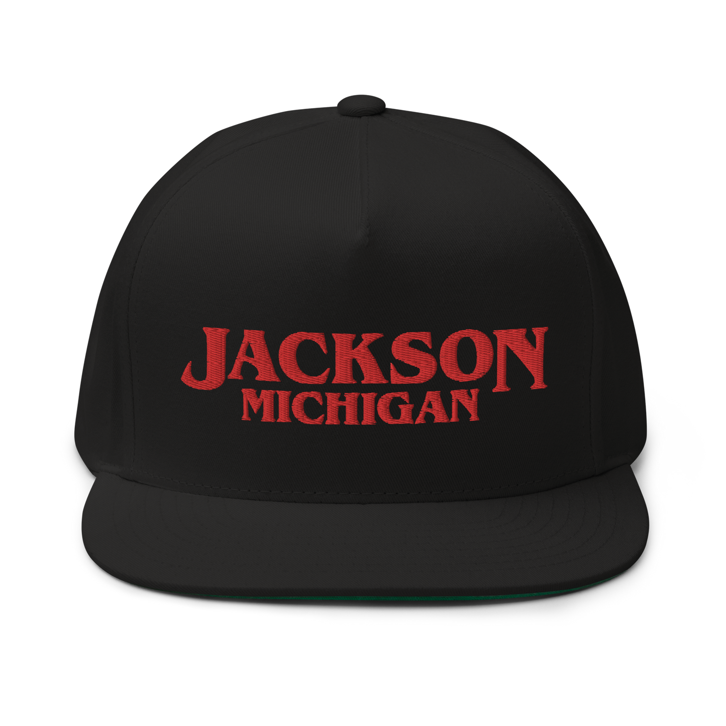 'Jackson Michigan' Flat Bill Snapback (1980s Drama Parody)