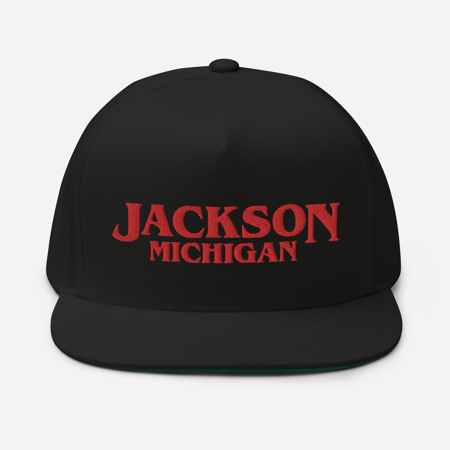 'Jackson Michigan' Flat Bill Snapback (1980s Drama Parody)