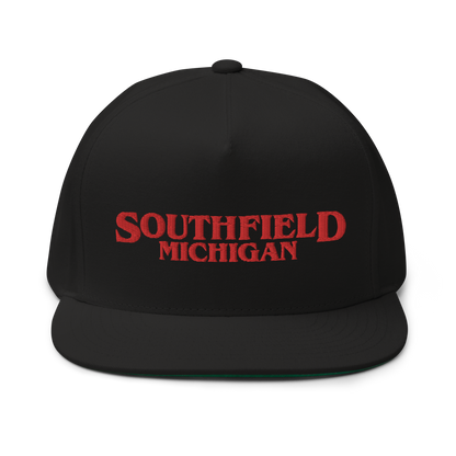 'Southfield Michigan' Flat Bill Snapback (1980s Drama Parody)