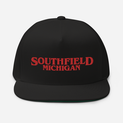 'Southfield Michigan' Flat Bill Snapback (1980s Drama Parody)