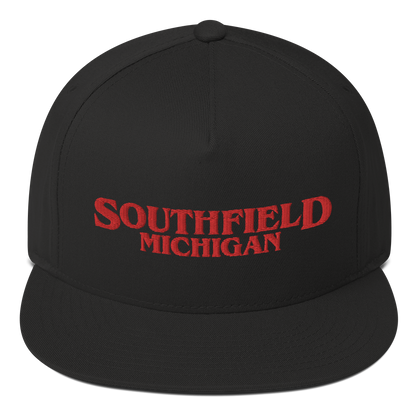 'Southfield Michigan' Flat Bill Snapback (1980s Drama Parody)