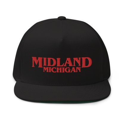 'Midland Michigan' Flat Bill Snapback (1980s Drama Parody)