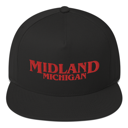 'Midland Michigan' Flat Bill Snapback (1980s Drama Parody)