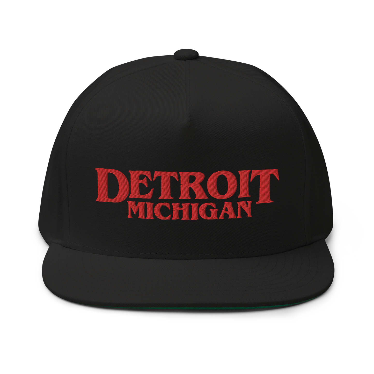 'Detroit Michigan' Flat Bill Snapback (1980s Drama Parody)