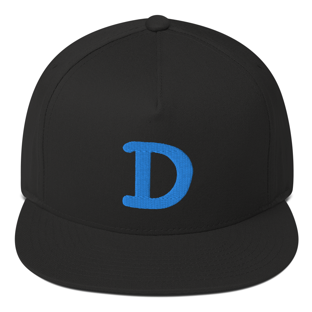 Detroit 'Old French D' Flat Bill Snapback | Azure Embroidery