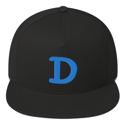 Detroit 'Old French D' Flat Bill Snapback | Azure Embroidery