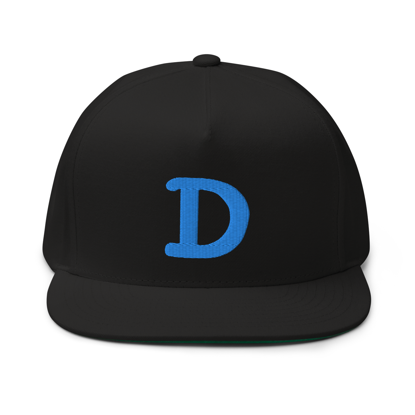 Detroit 'Old French D' Flat Bill Snapback | Azure Embroidery