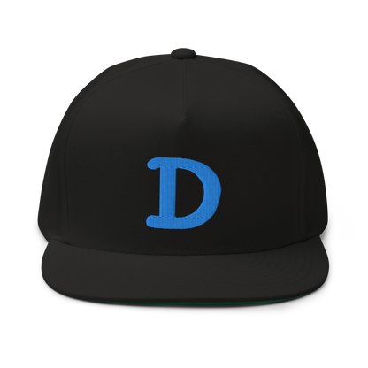 Detroit 'Old French D' Flat Bill Snapback | Azure Embroidery