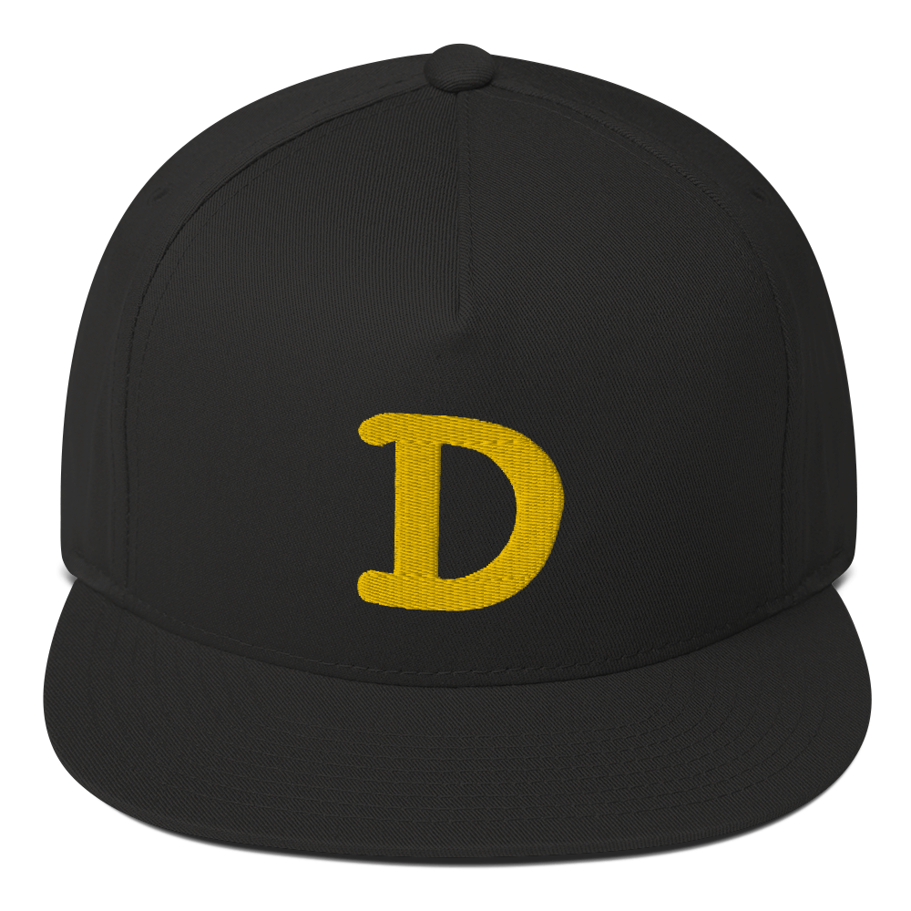 Detroit 'Old French D' Flat Bill Snapback | Gold Embroidery