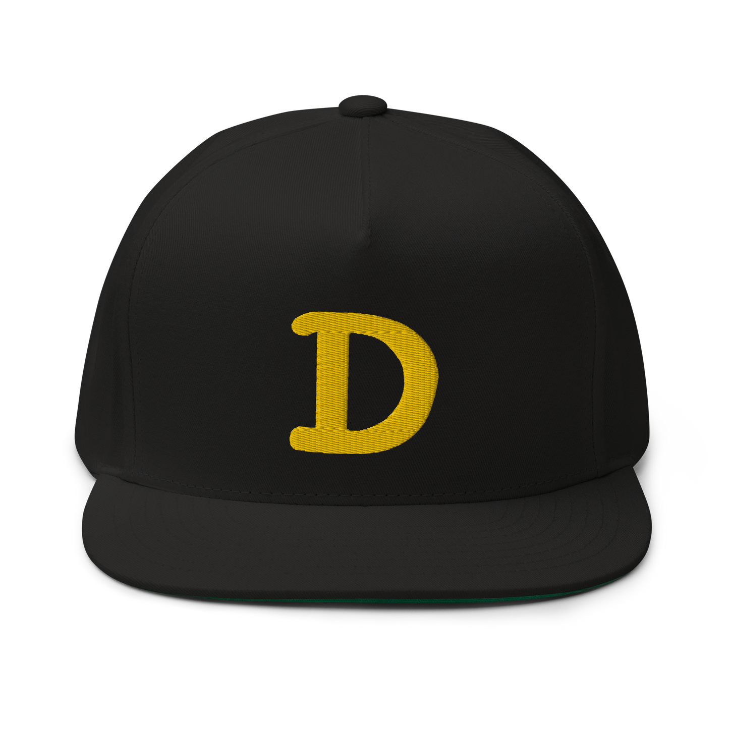 Detroit 'Old French D' Flat Bill Snapback | Gold Embroidery