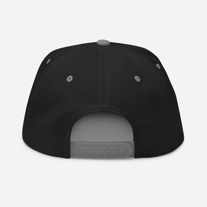 'Detroit Michigan' Flat Bill Snapback Cap (w/ Michigan Outline)