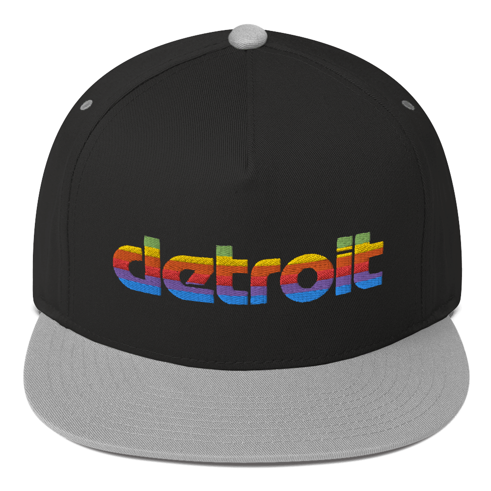 'Detroit' Flat Bill Cap (1980s Pomaceous Computer Parody) - Circumspice Michigan