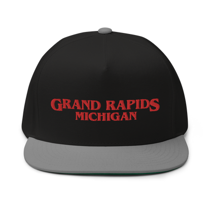 'Grand Rapids Michigan' Flat Bill Snapback (1980s Drama Parody)