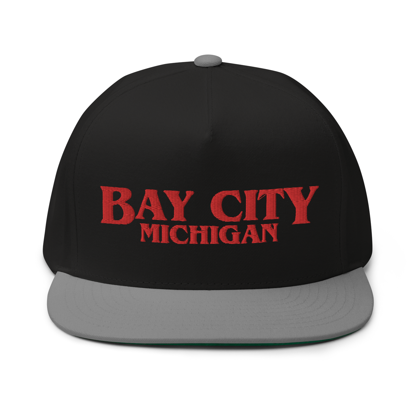 'Bay City Michigan' Flat Bill Snapback (1980s Drama Parody)