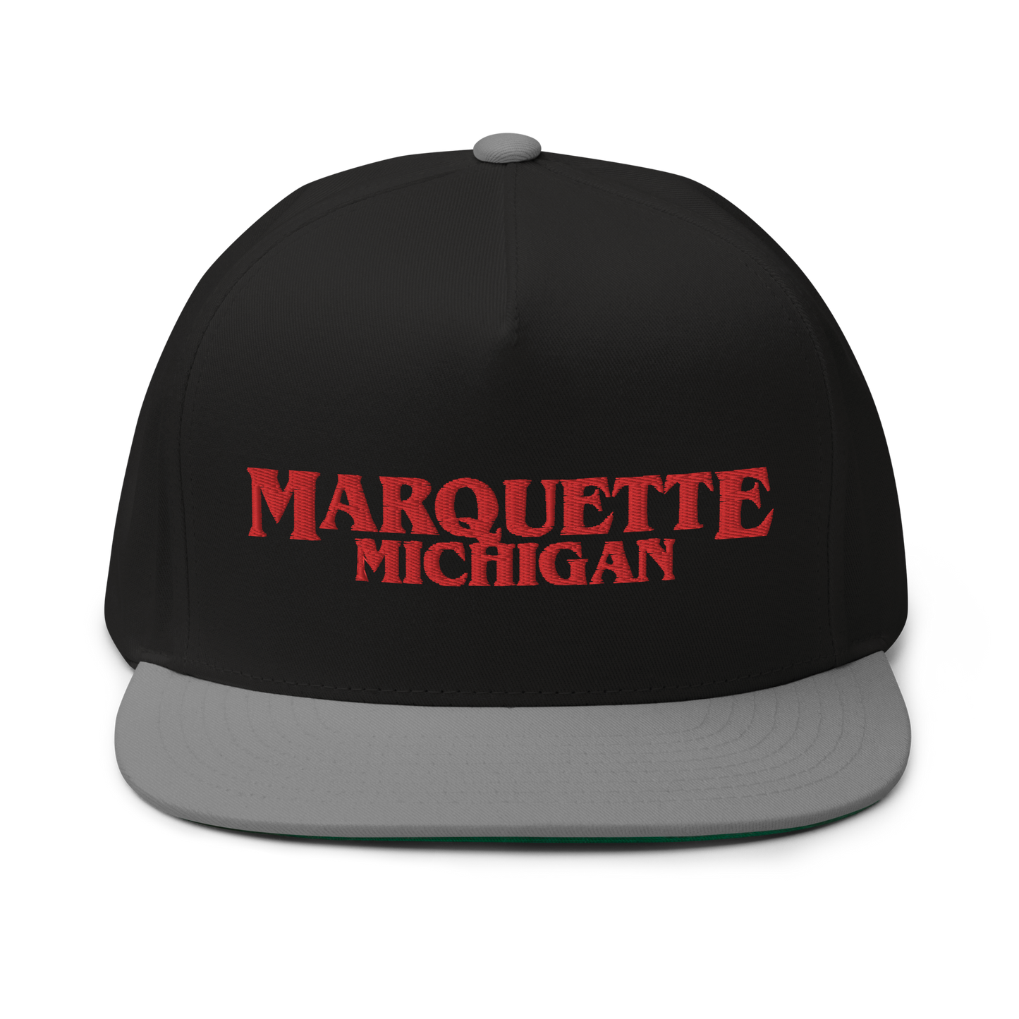 'Marquette Michigan' Flat Bill Snapback (1980s Drama Parody)