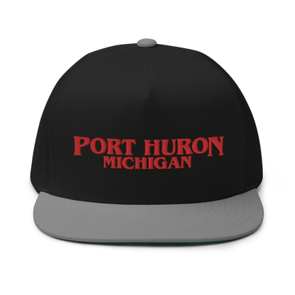 'Port Huron Michigan' Flat Bill Snapback (1980s Drama Parody)