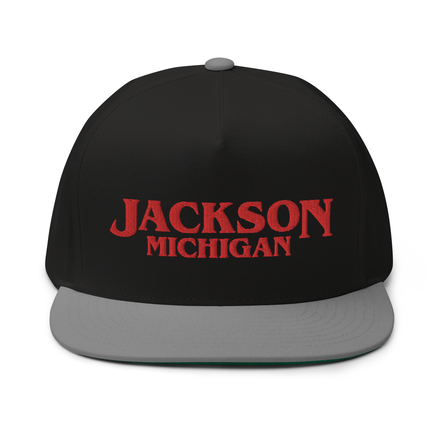 'Jackson Michigan' Flat Bill Snapback (1980s Drama Parody)