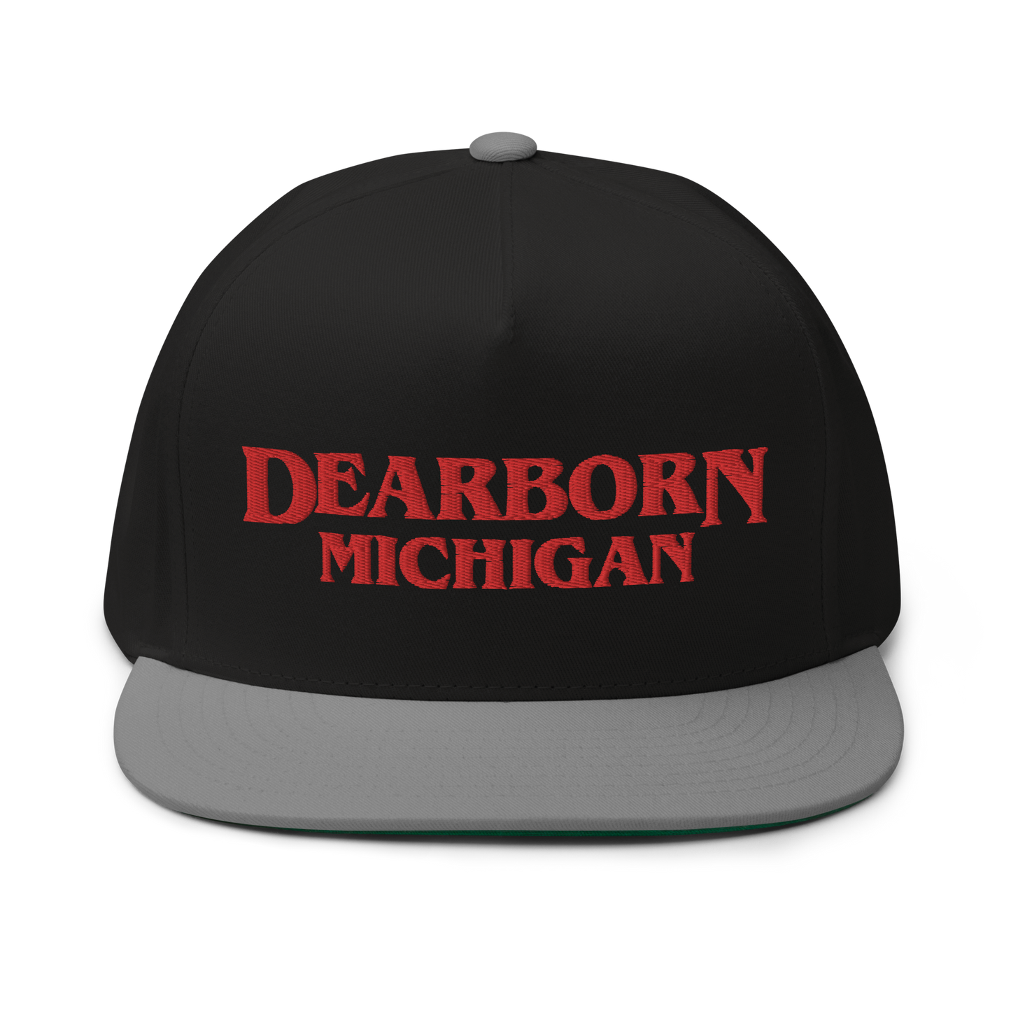 'Dearborn Michigan' Flat Bill Snapback (1980s Drama Parody)