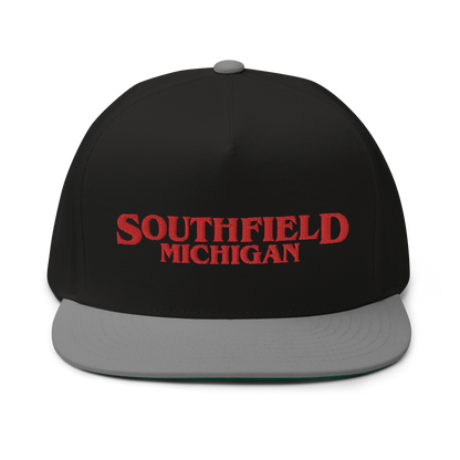 'Southfield Michigan' Flat Bill Snapback (1980s Drama Parody)