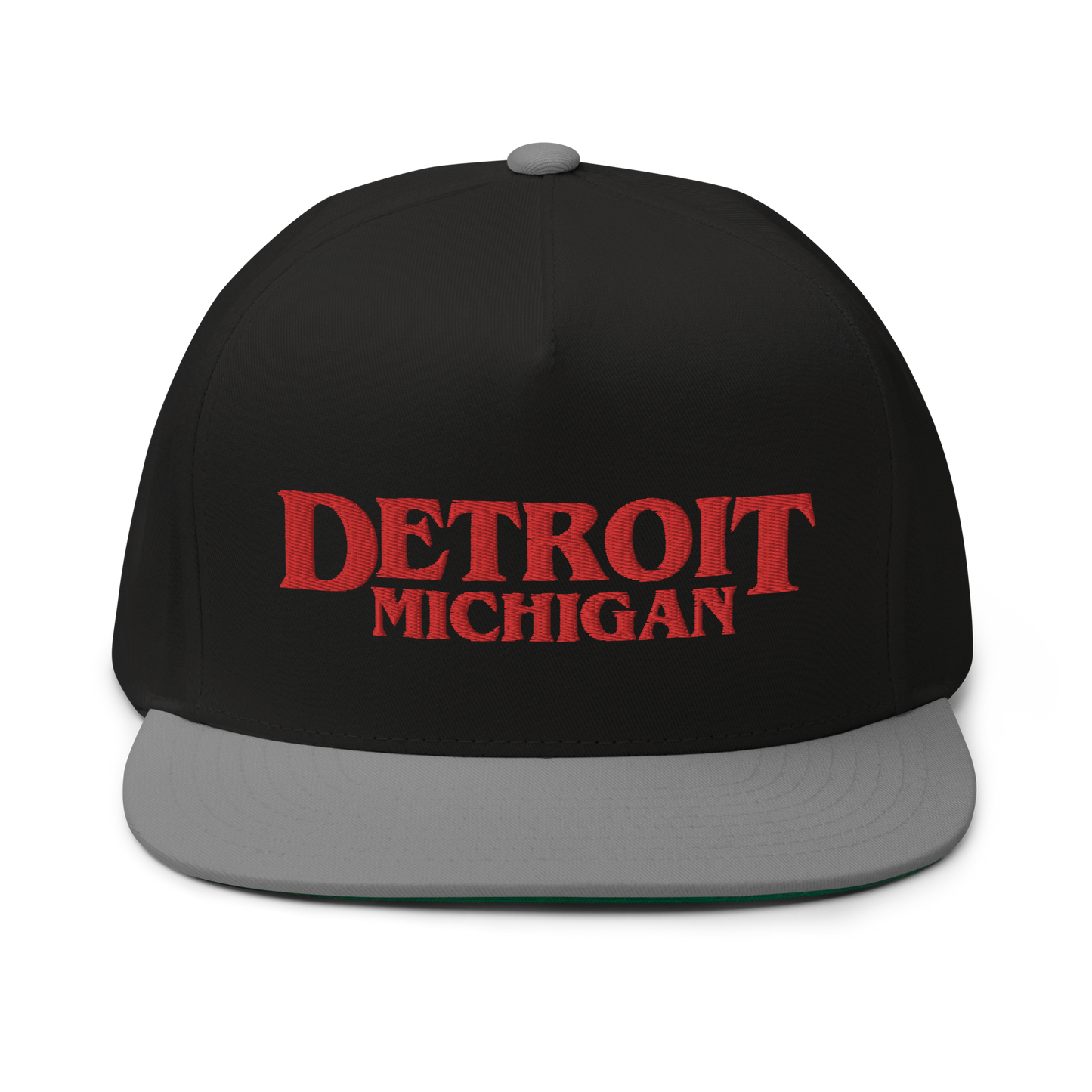 'Detroit Michigan' Flat Bill Snapback (1980s Drama Parody)