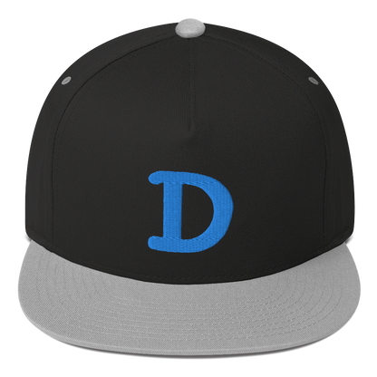 Detroit 'Old French D' Flat Bill Snapback | Azure Embroidery