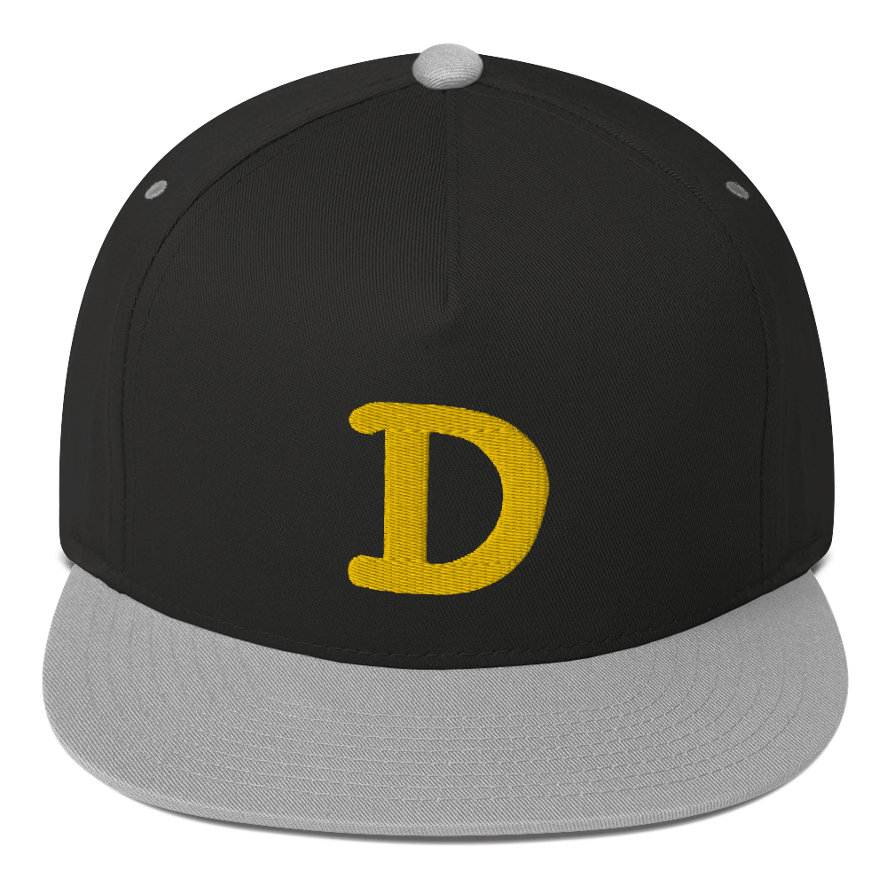 Detroit 'Old French D' Flat Bill Snapback | Gold Embroidery