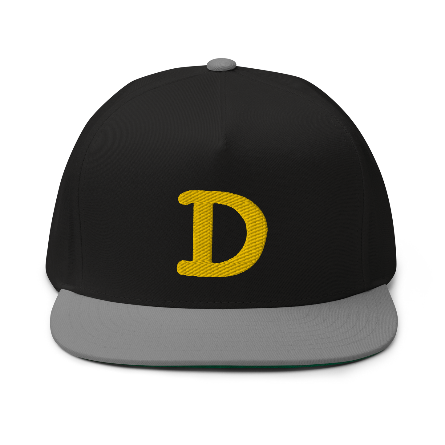 Detroit 'Old French D' Flat Bill Snapback | Gold Embroidery