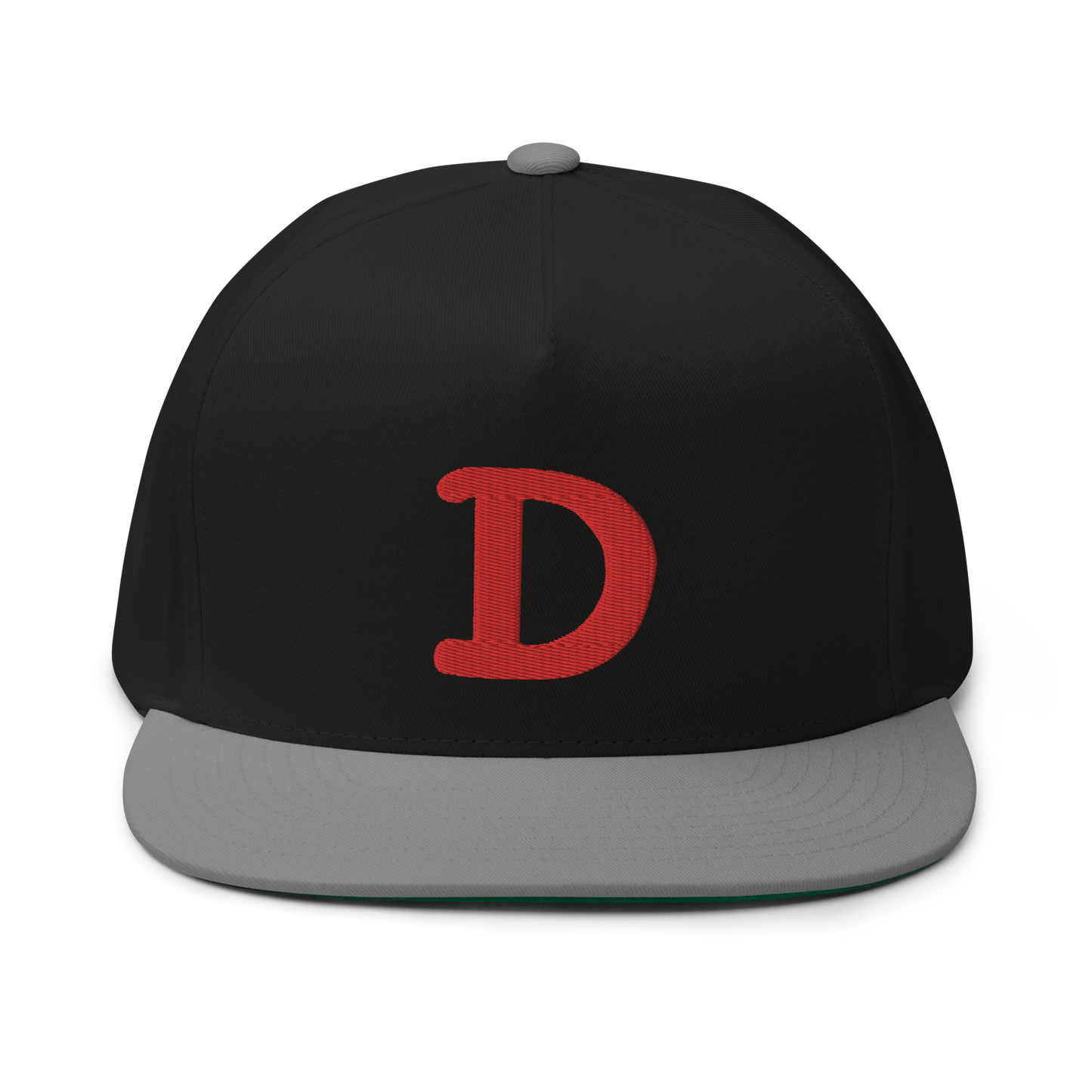 Detroit 'Old French D' Flat Bill Snapback | Red Embroidery