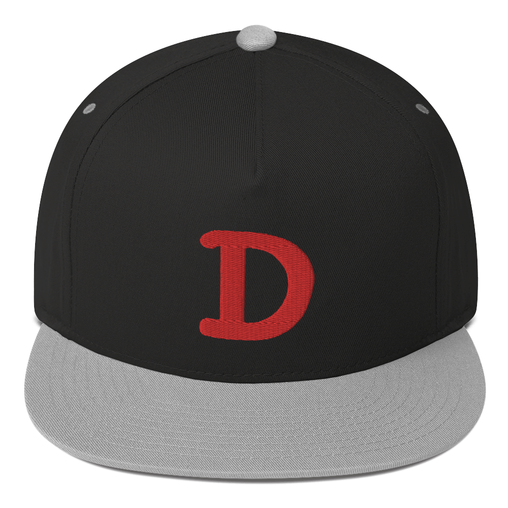 Detroit 'Old French D' Flat Bill Snapback | Red Embroidery