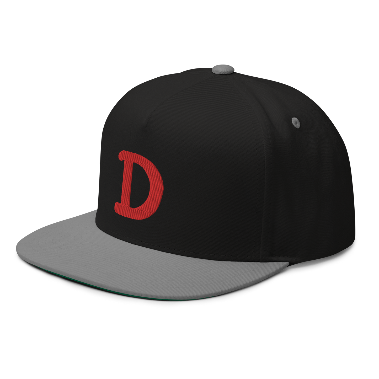 Detroit 'Old French D' Flat Bill Snapback | Red Embroidery