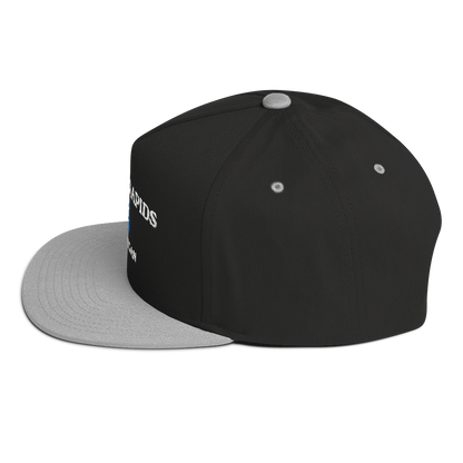 'Grand Rapids Michigan' Flat Bill Snapback Cap (w/ Michigan Outline)