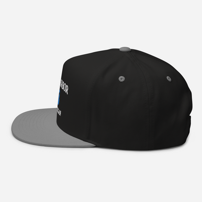 'Ann Arbor Michigan' Flat Bill Snapback Cap (w/ Michigan Outline)