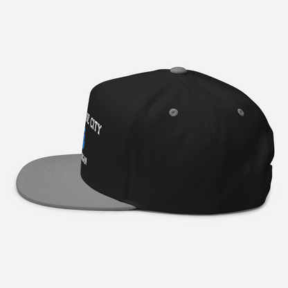 'Traverse City Michigan' Flat Bill Snapback (w/ Michigan Outline)