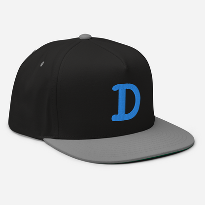 Detroit 'Old French D' Flat Bill Snapback | Azure Embroidery