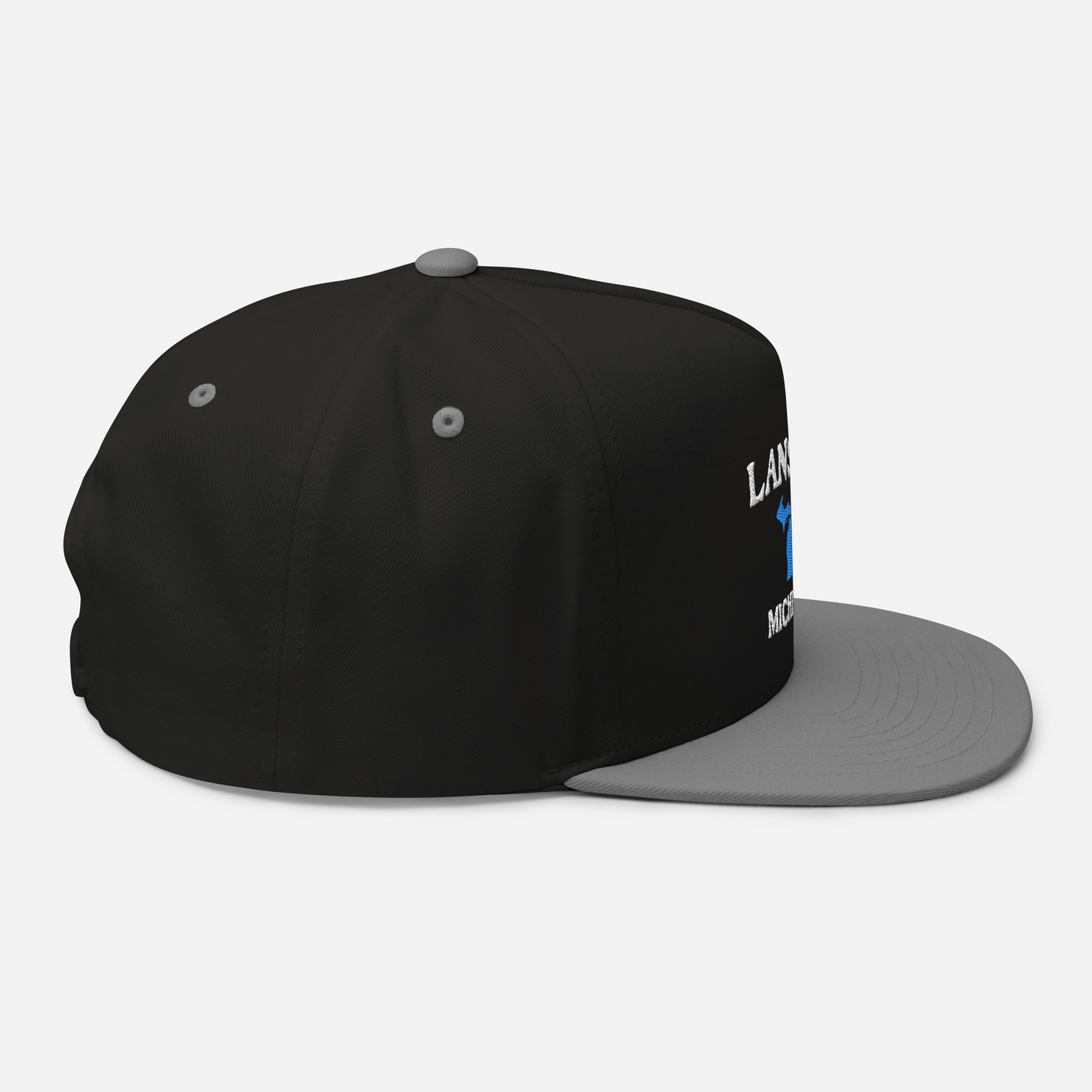 'Lansing Michigan' Flat Bill Snapback (w/ Michigan Outline)