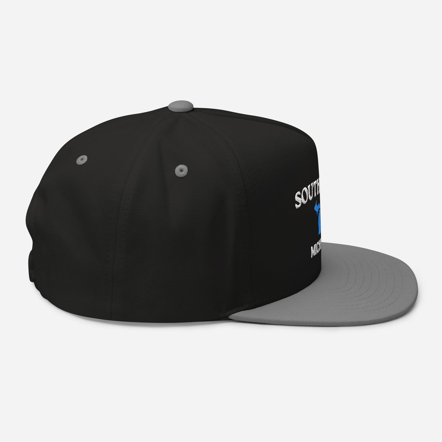 'Southfield Michigan' Flat Bill Snapback (w/ Michigan Outline)