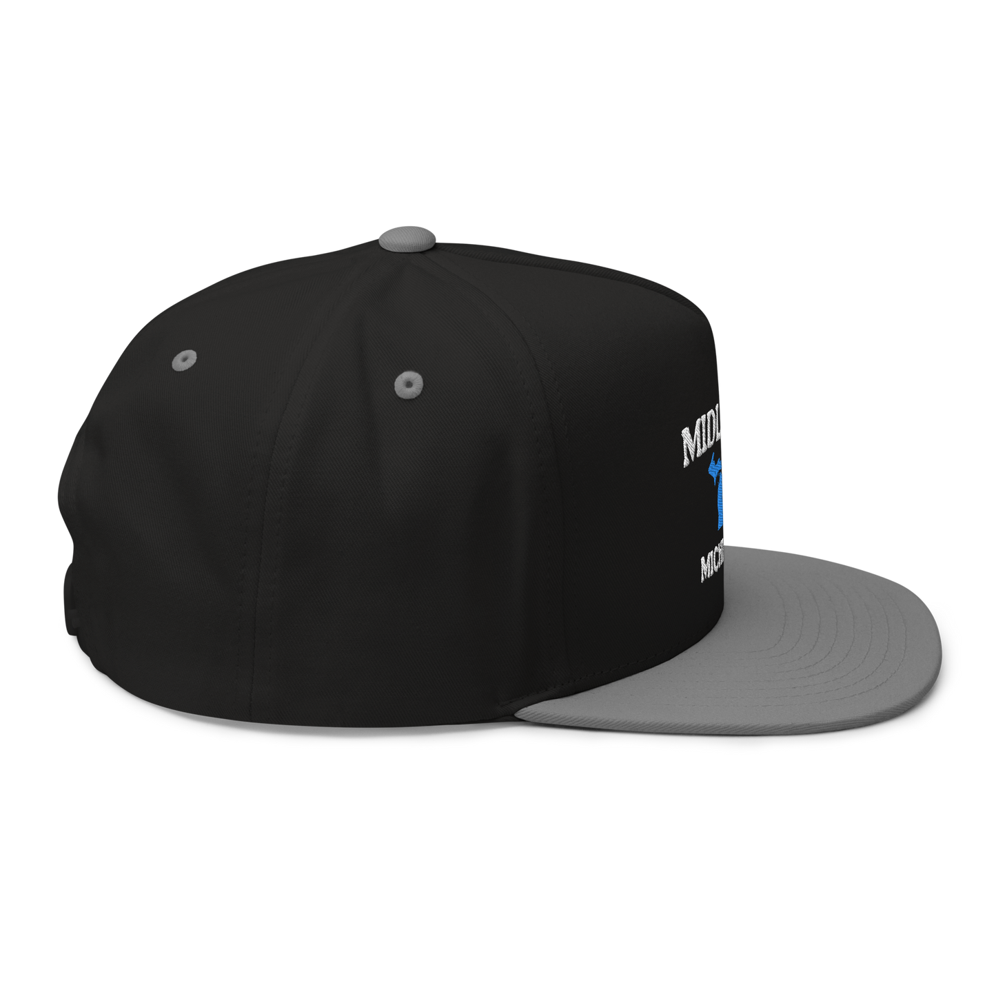 'Midland Michigan' Flat Bill Snapback (w/ Michigan Outline)