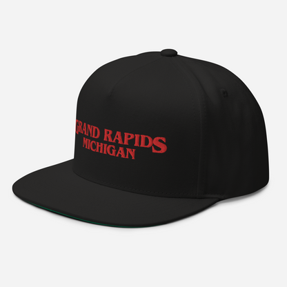 'Grand Rapids Michigan' Flat Bill Snapback (1980s Drama Parody)