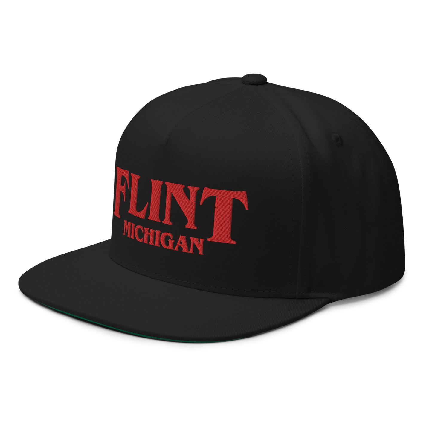 'Flint Michigan' Flat Bill Snapback (1980s Drama Parody)