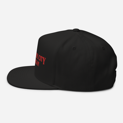 'Traverse City Michigan' Flat Bill Snapback (1980s Drama Parody)