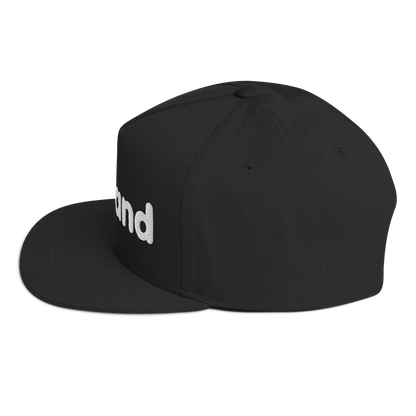 'Holland' Flat Bill Snapback | White/Black Embroidery